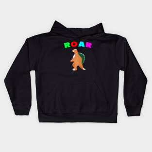 cute dinosaur backtoschool quote Colors Kids Hoodie